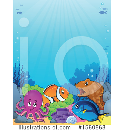 Royalty-Free (RF) Clownfish Clipart Illustration by visekart - Stock Sample #1560868