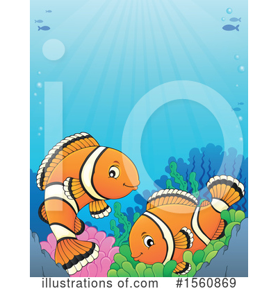 Royalty-Free (RF) Clownfish Clipart Illustration by visekart - Stock Sample #1560869