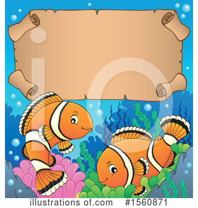 Royalty-Free (RF) Clownfish Clipart Illustration by visekart - Stock Sample #1560871
