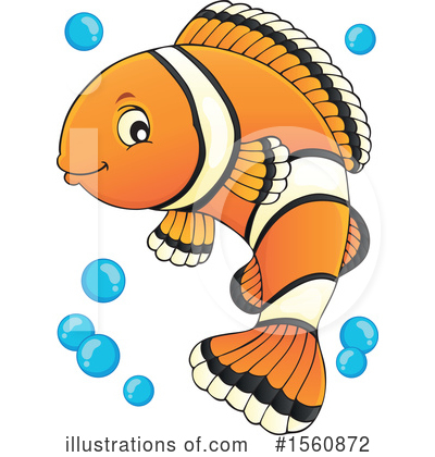 Royalty-Free (RF) Clownfish Clipart Illustration by visekart - Stock Sample #1560872