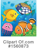 Clownfish Clipart #1560873 by visekart