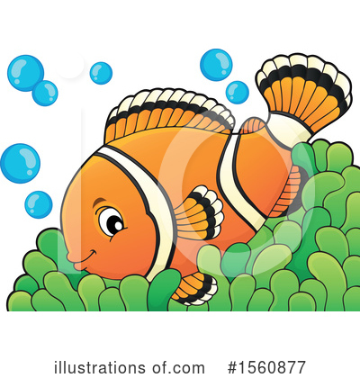 Royalty-Free (RF) Clownfish Clipart Illustration by visekart - Stock Sample #1560877