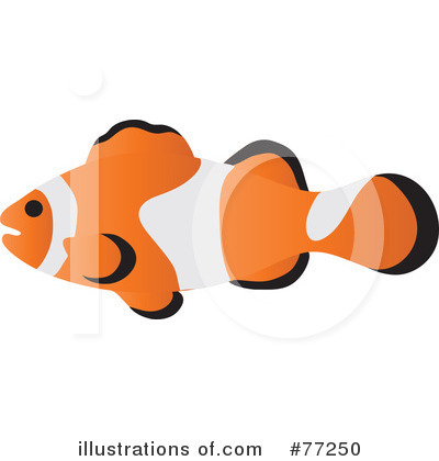 Royalty-Free (RF) Clownfish Clipart Illustration by Rosie Piter - Stock Sample #77250