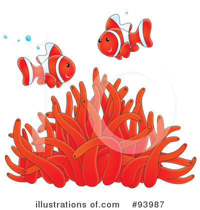 Sea Anemones Clipart #93987 by Alex Bannykh