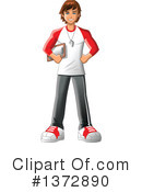 Coach Clipart #1372890 by Clip Art Mascots