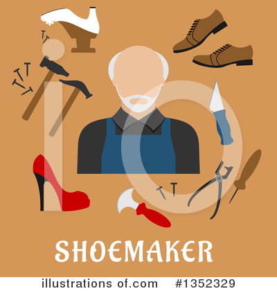 Shoemaker Clipart #1352329 by Vector Tradition SM