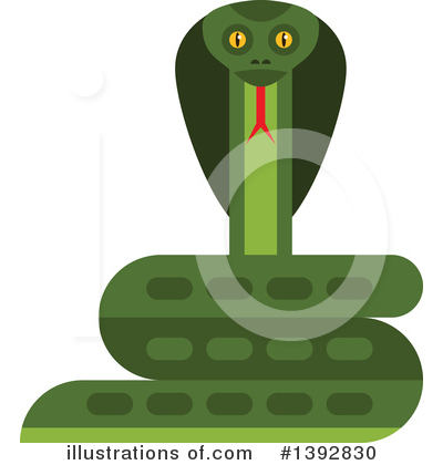 Royalty-Free (RF) Cobra Clipart Illustration by Vector Tradition SM - Stock Sample #1392830