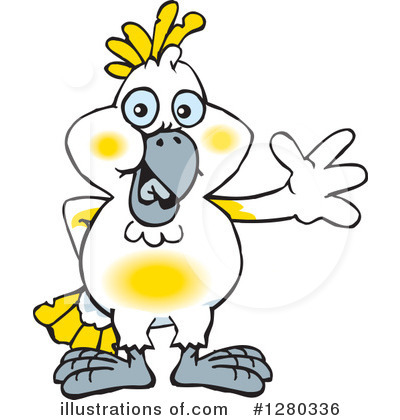 Royalty-Free (RF) Cockatoo Clipart Illustration by Dennis Holmes Designs - Stock Sample #1280336