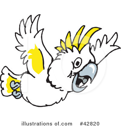 Royalty-Free (RF) Cockatoo Clipart Illustration by Dennis Holmes Designs - Stock Sample #42820