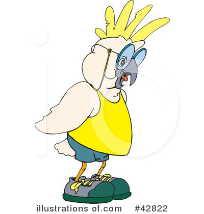 Royalty-Free (RF) Cockatoo Clipart Illustration by Dennis Holmes Designs - Stock Sample #42822