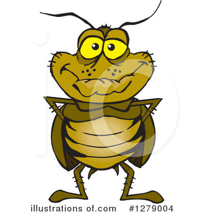 Cockroach Clipart #1279004 by Dennis Holmes Designs