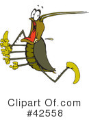Cockroach Clipart #42558 by Dennis Holmes Designs