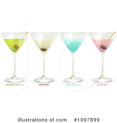 Cocktails Clipart #1097899 by elaineitalia