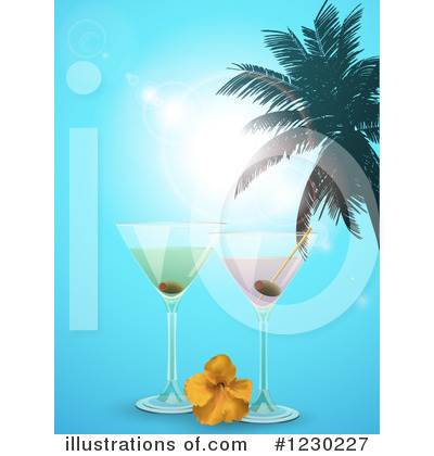Royalty-Free (RF) Cocktail Clipart Illustration by elaineitalia - Stock Sample #1230227