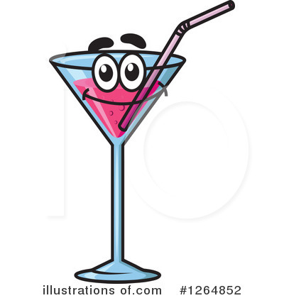 Alcoholic Beverages Clipart #1264852 by Vector Tradition SM