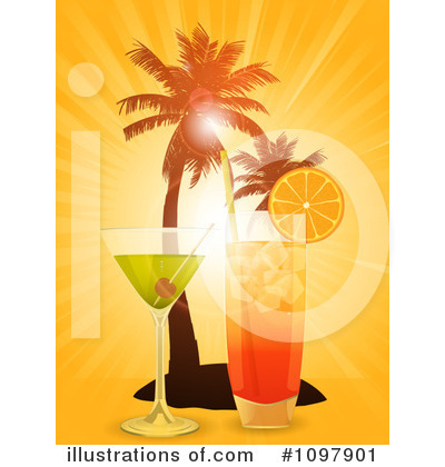 Royalty-Free (RF) Cocktails Clipart Illustration by elaineitalia - Stock Sample #1097901