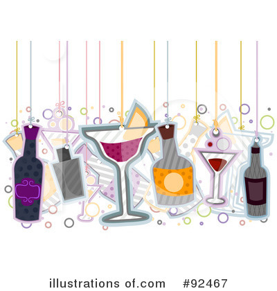 Royalty-Free (RF) Cocktails Clipart Illustration by BNP Design Studio - Stock Sample #92467