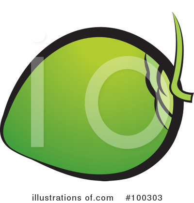 Royalty-Free (RF) Coconut Clipart Illustration by Lal Perera - Stock Sample #100303