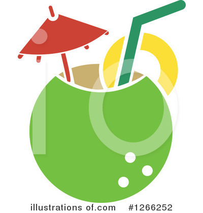Royalty-Free (RF) Coconut Clipart Illustration by BNP Design Studio - Stock Sample #1266252