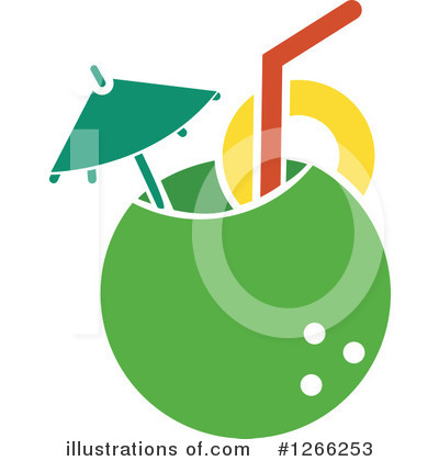 Royalty-Free (RF) Coconut Clipart Illustration by BNP Design Studio - Stock Sample #1266253