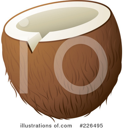 Royalty-Free (RF) Coconut Clipart Illustration by TA Images - Stock Sample #226495