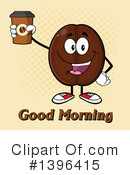 Coffee Bean Character Clipart #1396415 by Hit Toon