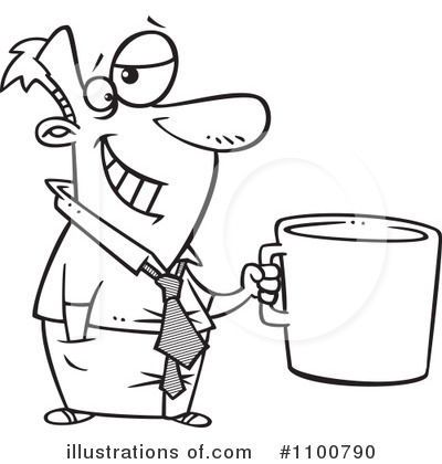 Royalty-Free (RF) Coffee Clipart Illustration by toonaday - Stock Sample #1100790