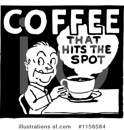 Royalty-Free (RF) Coffee Clipart Illustration by BestVector - Stock Sample #1156584