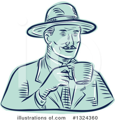 Royalty-Free (RF) Coffee Clipart Illustration by patrimonio - Stock Sample #1324360