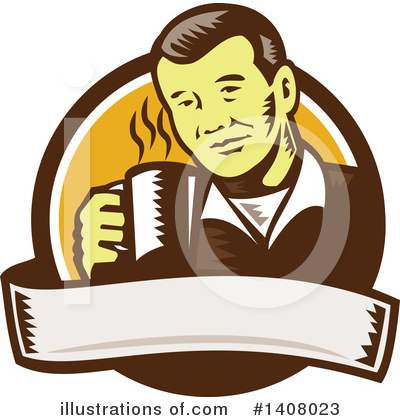 Royalty-Free (RF) Coffee Clipart Illustration by patrimonio - Stock Sample #1408023