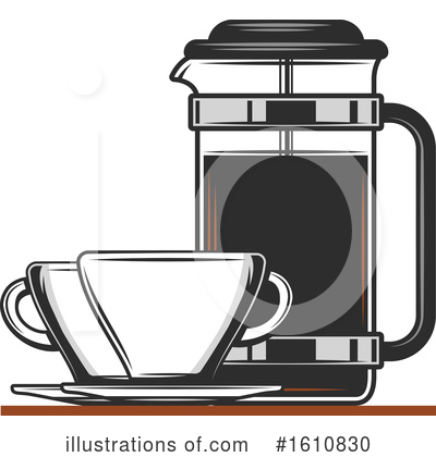 French Press Clipart #1610830 by Vector Tradition SM