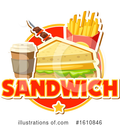 Sandwich Clipart #1610846 by Vector Tradition SM