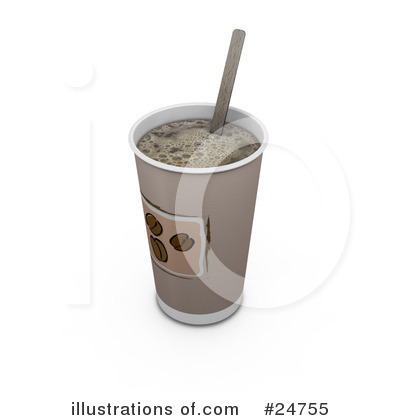Royalty-Free (RF) Coffee Clipart Illustration by KJ Pargeter - Stock Sample #24755
