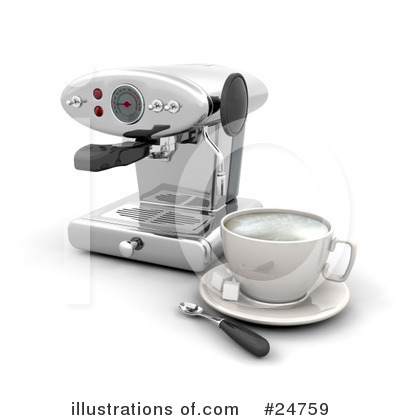Royalty-Free (RF) Coffee Clipart Illustration by KJ Pargeter - Stock Sample #24759