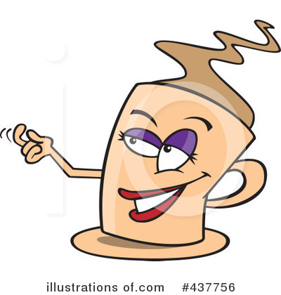 Royalty-Free (RF) Coffee Clipart Illustration by toonaday - Stock Sample #437756
