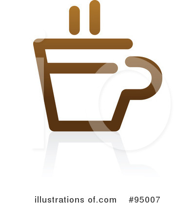 Royalty-Free (RF) Coffee Logo Clipart Illustration by elena - Stock Sample #95007