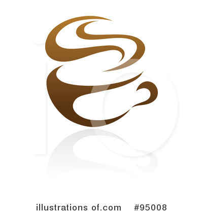 Royalty-Free (RF) Coffee Logo Clipart Illustration by elena - Stock Sample #95008