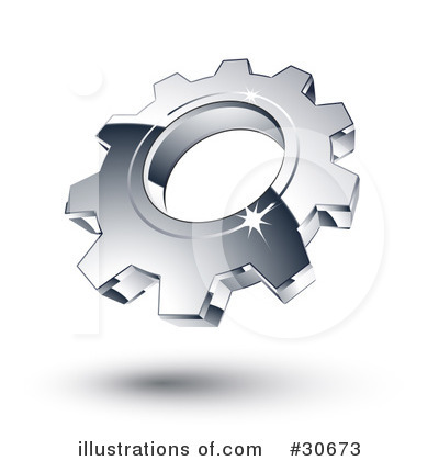 Royalty-Free (RF) Cogs Clipart Illustration by beboy - Stock Sample #30673