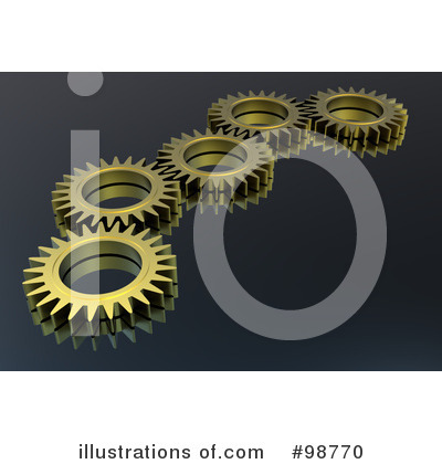 Royalty-Free (RF) Cogs Clipart Illustration by chrisroll - Stock Sample #98770