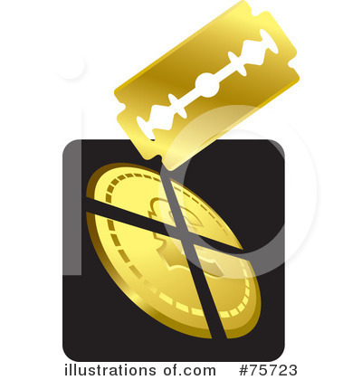 Royalty-Free (RF) Coin Clipart Illustration by Lal Perera - Stock Sample #75723