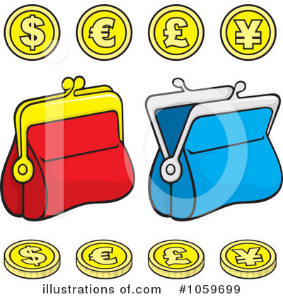 Coins Clipart #1059699 by Any Vector