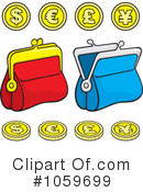 Coin Purse Clipart #1059699 by Any Vector