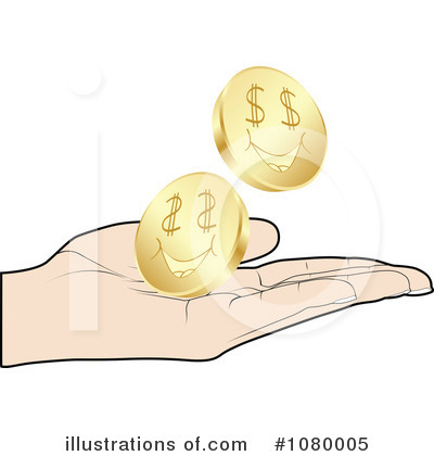 Gold Coins Clipart #1080005 by Andrei Marincas