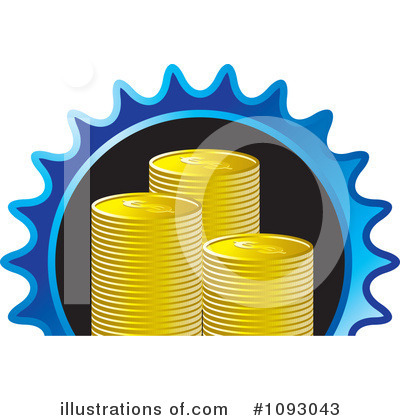 Coins Clipart #1093043 by Lal Perera