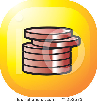 Royalty-Free (RF) Coins Clipart Illustration by Lal Perera - Stock Sample #1252573