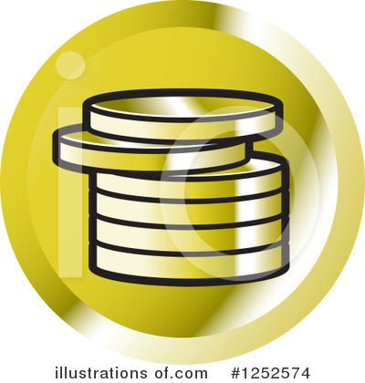 Royalty-Free (RF) Coins Clipart Illustration by Lal Perera - Stock Sample #1252574