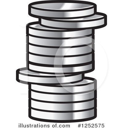 Royalty-Free (RF) Coins Clipart Illustration by Lal Perera - Stock Sample #1252575