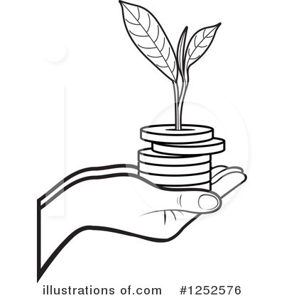 Royalty-Free (RF) Coins Clipart Illustration by Lal Perera - Stock Sample #1252576