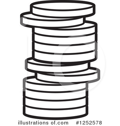 Royalty-Free (RF) Coins Clipart Illustration by Lal Perera - Stock Sample #1252578