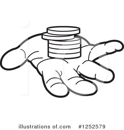 Royalty-Free (RF) Coins Clipart Illustration by Lal Perera - Stock Sample #1252579
